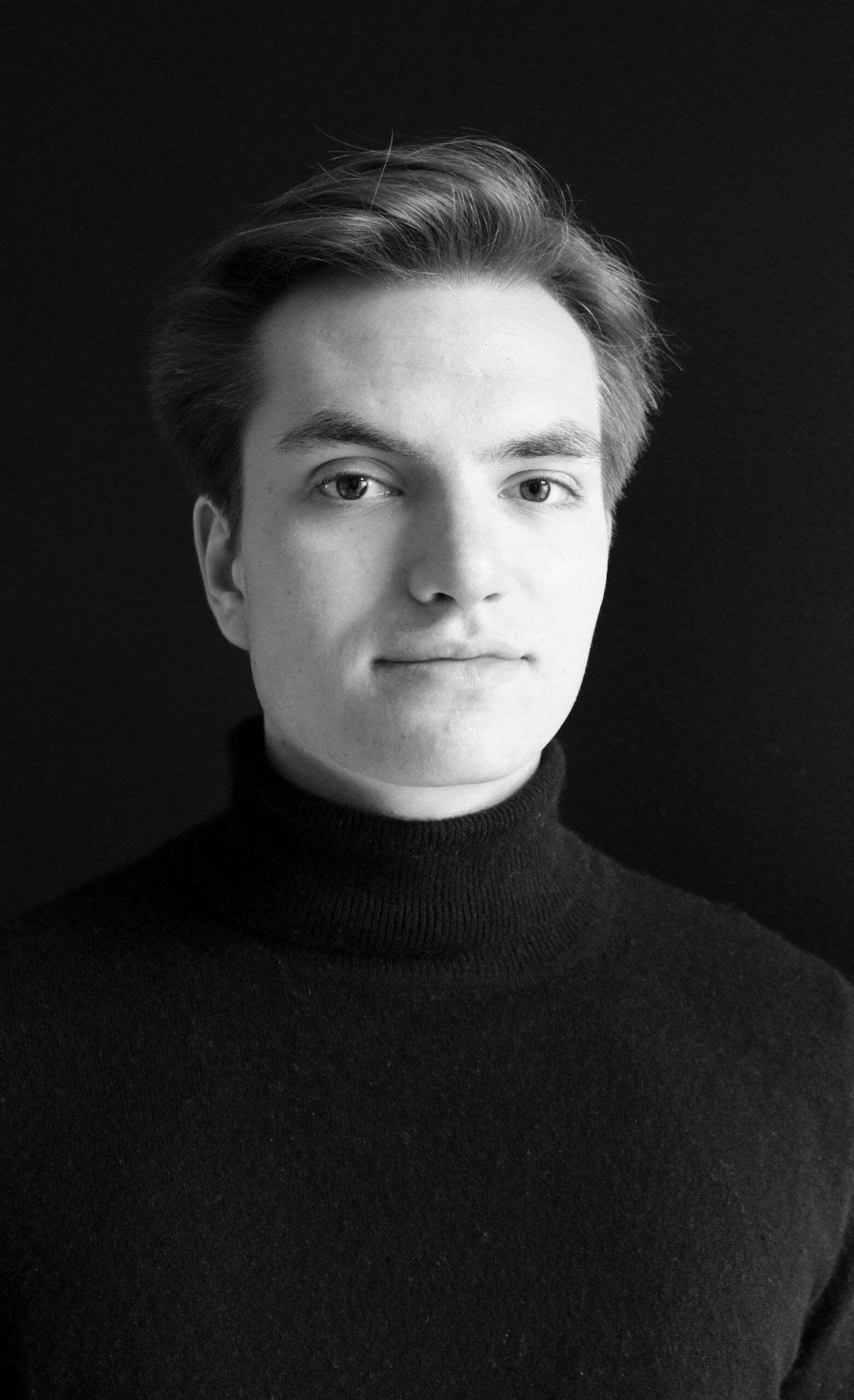 Black-and-white portrait of Bruno Paschmann